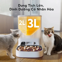 Máy cho ăn tự động PETKIT YumShare Dual-hopper có Camera