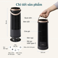 Quạt Tháp Thông Minh Levoit Windi Mini Pro 13-Inch