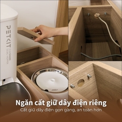 Kệ Gỗ Máy Ăn, Máy Lọc Nước Cho Chó Mèo HELIPET Chống Gù