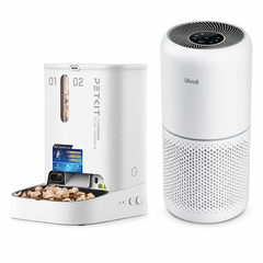 Combo máy ăn Petkit + máy lọc không khí Levoit Core 300S