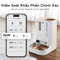 Máy cho ăn tự động PETKIT YumShare Dual-hopper có Camera