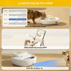 Máy cho chó mèo ăn pate tự động làm lạnh UBPet F21 - Bảo quản pate 24h