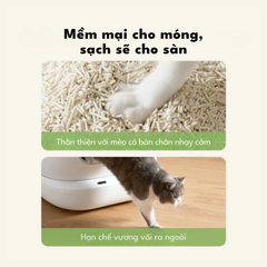 Cát Mèo PETKIT, Cát Vệ Sinh Cho Mèo Từ Sắn & Đậu Nành  Hữu Cơ Khử Mùi Tốt, Ít Bụi