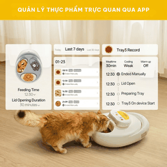 Máy cho chó mèo ăn pate tự động làm lạnh UBPet F21 - Bảo quản pate 24h