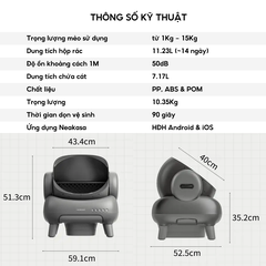 Máy dọn vệ sinh mèo Neakasa M1 Plus