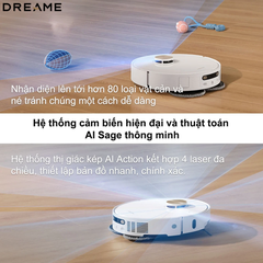 Robot hút bụi lau nhà thông minh Dreame X40 Ultra