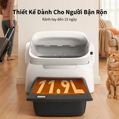 Máy vệ sinh cho mèo HELIPET Open Top Pro Plus 2