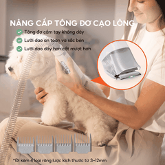 Máy chải hút lông chó mèo PETKIT AIRCLIPPER 5-IN-1 tiện lợi