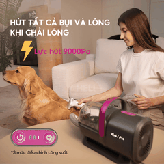 Máy chải hút lông chó mèo PETKIT AIRCLIPPER 5-IN-1 tiện lợi