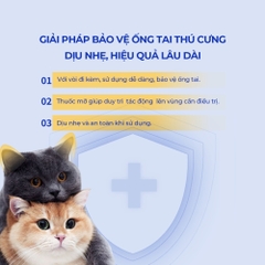 Thuốc mỡ trị viêm tai, nấm tai cho chó mèo DR.VET