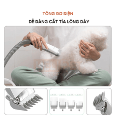 Máy chải hút lông chó mèo Neakasa P1 Pro 5-in-1 Pet Grooming Vacuum