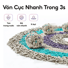 Cát hỗn hợp PETKIT - Xả được trong bồn cầu