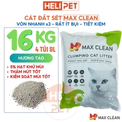 Cát đất sét Max Clean - Hương táo - Vón nhanh, ít bụi
