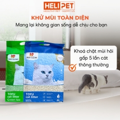 Cát đậu nành Max Clean hương trà xanh - Hạt dài nhỏ