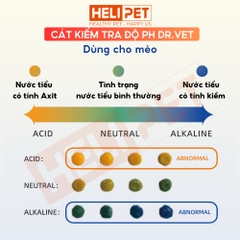 Cát kiểm tra độ pH trong nước tiểu mèo Dr.VET