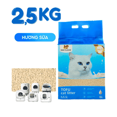 Cát đậu nành Max Clean hạt nhuyễn - Hương sữa