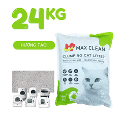 Cát đất sét Max Clean - Hương táo - Vón nhanh, ít bụi
