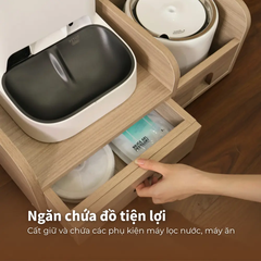 Kệ Gỗ Máy Ăn, Máy Lọc Nước Cho Chó Mèo HELIPET Chống Gù