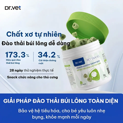 Snack cho mèo hỗ trợ tiêu hóa búi lông Dr.Vet