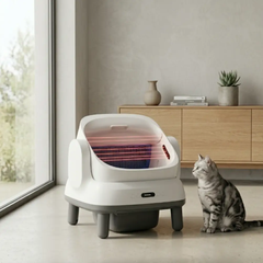 Máy Dọn Phân Mèo Tự Động HeLiPet Open Top Pro