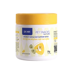 Snack cho thú cưng hỗ trợ da lông khỏe mượt Dr.Vet
