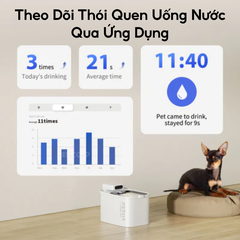 Máy lọc nước cho chó mèo PETKIT Eversweet Max 2 3L - Dùng pin sạc 5000mAh