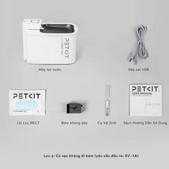 Máy lọc nước cho chó mèo PETKIT Eversweet Max 2 3L - Dùng pin sạc 5000mAh