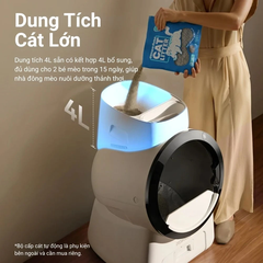 Bộ phụ kiện đổ cát tự động máy vệ sinh Catlink Scoop Robot Pro