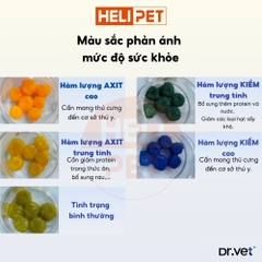 Hạt kiểm tra độ pH trong nước tiểu cho mèo Dr.Vet