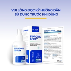 Thuốc xịt FIPRONIL trị ve, rận cho chó mèo Dr.VET