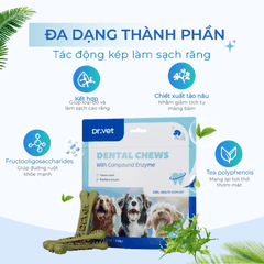Xương Gặm Cho Chó Dr.Vet Dental Chew - Hỗ Trợ Sạch Răng, Giảm Hôi Miệng