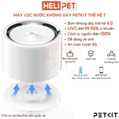 Máy lọc nước PETKIT EverSweet 3 Pro UVC (Solo 7) - Bơm không dây