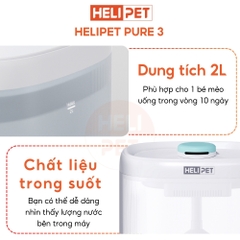 Máy lọc nước HELIPET PURE 3 (P3) - Bơm không dây