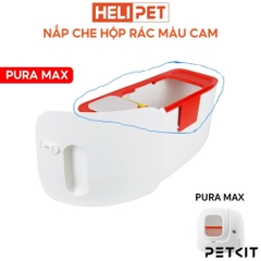 Nắp che hộp rác màu cam của máy dọn vệ sinh mèo Petkit Pura Max