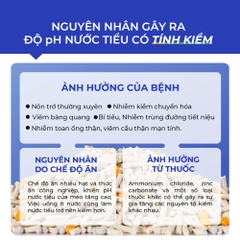 Hạt đo pH nước tiểu mèo