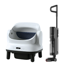 Combo máy dọn vệ sinh Helipet và máy hút bụi lau sàn Dreame
