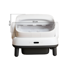 Máy dọn vệ sinh mèo HeLiPet Open Top Pro Plus