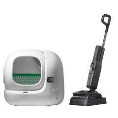 Combo máy dọn vệ sinh Petkit và máy hút bụi lau sàn Roborock