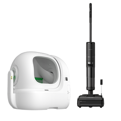Combo máy dọn vệ sinh Petkit và máy hút bụi lau sàn Dreame