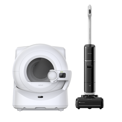 Combo máy dọn vệ sinh Petkit và máy hút bụi lau sàn Dreame