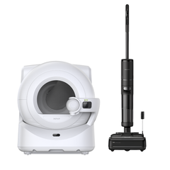Combo máy dọn vệ sinh Petkit và máy hút bụi lau sàn Dreame
