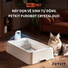 Máy Dọn Vệ Sinh Mèo Petkit Purobot Crystal Duo có Camera AI