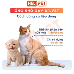 Thuốc nhỏ gáy trị ve rận và giun DR.VET cho mèo