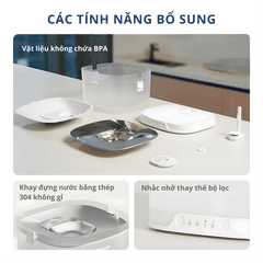Máy lọc nước cho chó CHEERBLE D1 4L - Bơm không dây