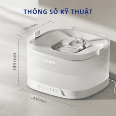 Máy lọc nước cho chó CHEERBLE D1 4L - Bơm không dây