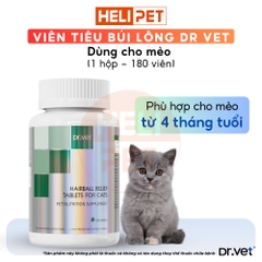 Viên tiêu búi lông cho mèo DR.VET (180 viên)
