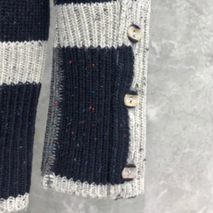 Thom Browne Donegal Mohair Contrast Framing 4-Bar Oversized Pullover