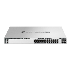 S6500-24GP4XF | Bộ chuyển mạch Omada Pro 24 cổng Gigabit có thể xếp chồng L3 PoE+ được quản lý với 4 khe cắm 10G