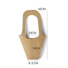 Set 5 cái túi giấy kraft cắm hoa, túi giấy đựng hoa, gói hoa, cây cảnh, quà tặng