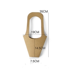 Set 5 cái túi giấy kraft cắm hoa, túi giấy đựng hoa, gói hoa, cây cảnh, quà tặng